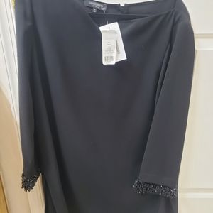 Lafayette 148 Tunic with beaded sleeves XL